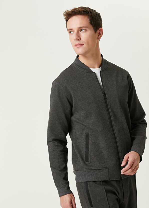 Beymen Club Gri Jersey Bomber Ceket - 2