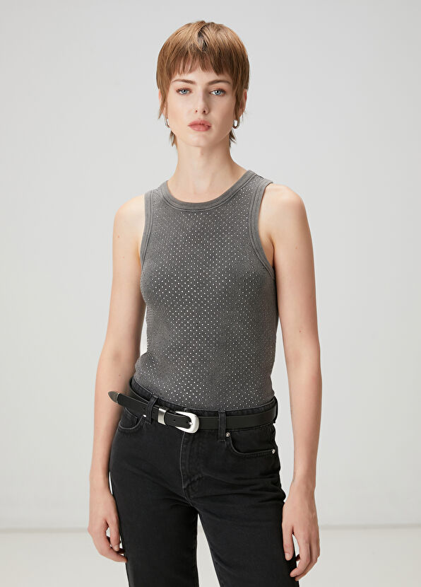 Beymen Club Grey Stone Tank Top - 1