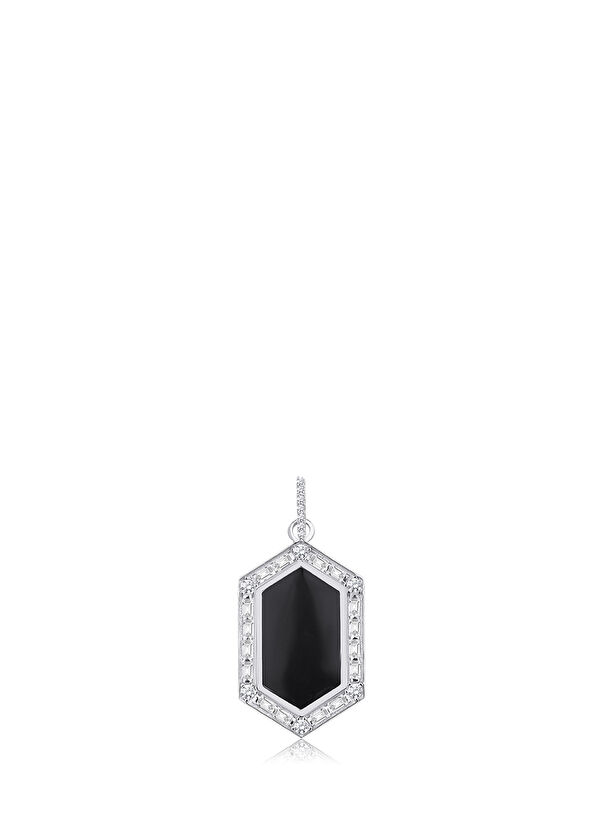Bendis Nyx 925 Sterling Silver Rhodium Plated Charm - 1