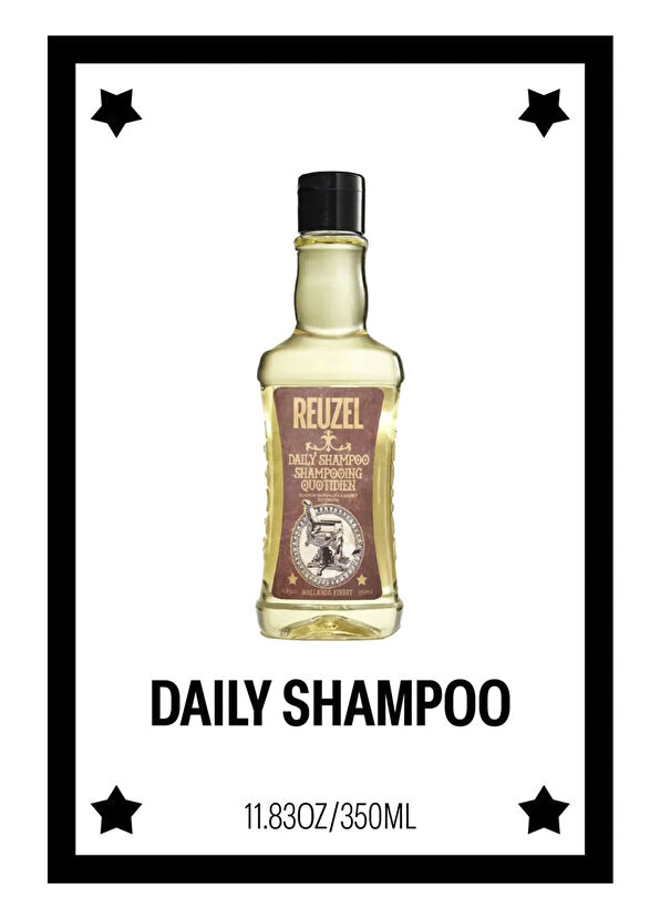 Reuzel Daily Shampoo 350 ml + Daily Conditioner 350 ml + Scrub Shampoo 350 ml Hair Care Set for Men - 2