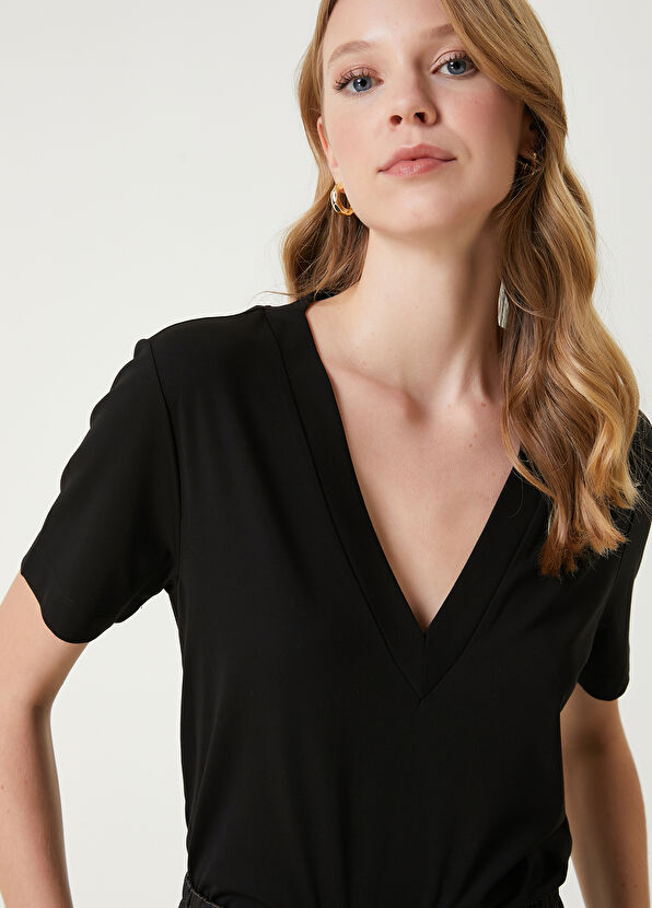 Black T-Shirt Beymen Club Black T-Shirt - 2