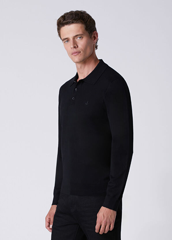 Beymen Club Black Polo Sweater - 4
