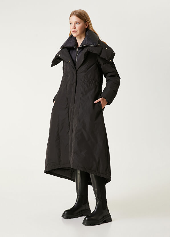 Beymen Club Black Collar Detailed Puffer Coat - 4