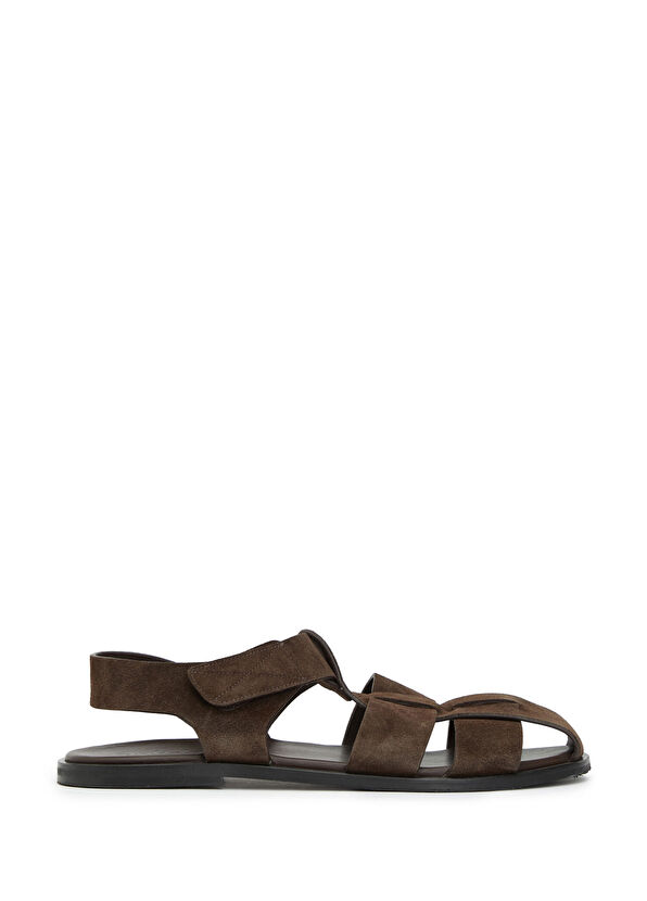 Beymen Club Fisherman Brown Men's Leather Sandals - 1