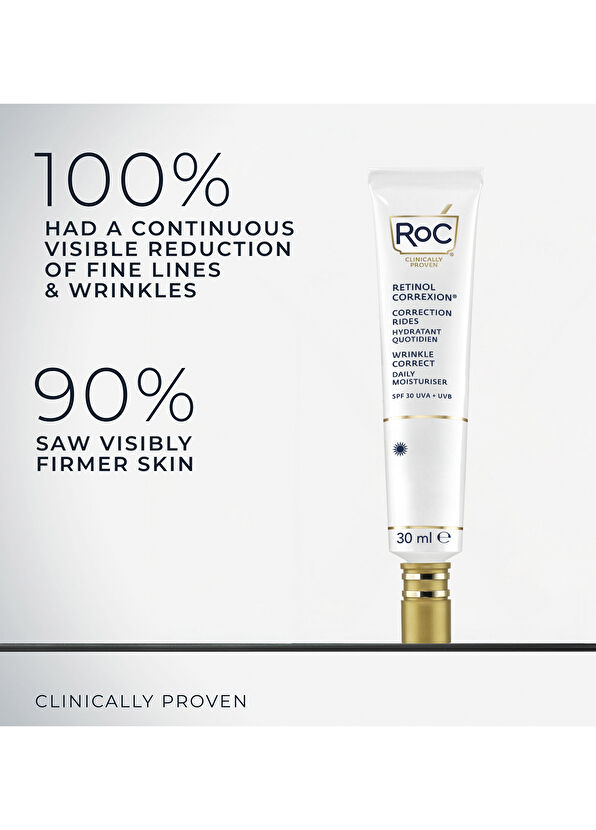 Roc Retinol Correxion Daily Moisturiser SPF30 Anti-Aging Moisturizing Day Cream 30ml - 3