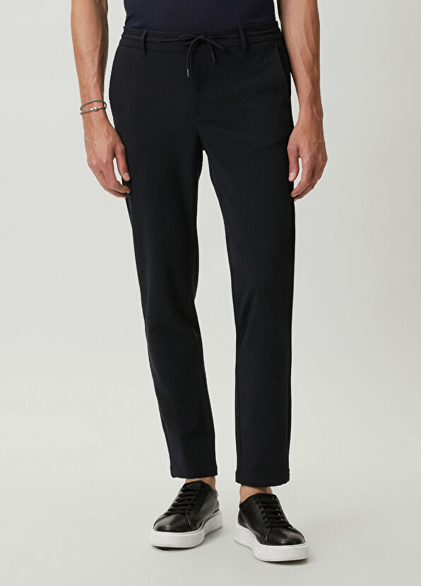 Beymen Club Lacivert Beli Kordonlu Chino Pantolon - 2