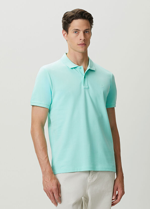 Beymen Club Su Yeşili Polo Yaka Düğmeli T-shirt - 2