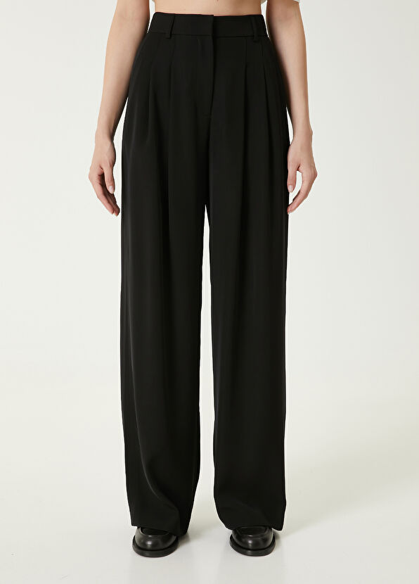 Beymen Club Siyah Pileli Palazzo Pantolon - 2