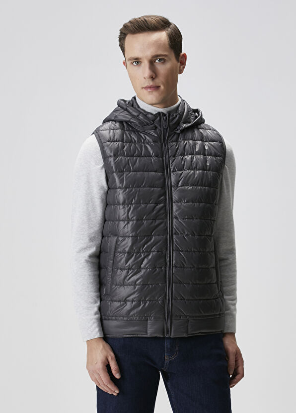 Beymen Club Antrasit Kapitoneli Yelek - 1