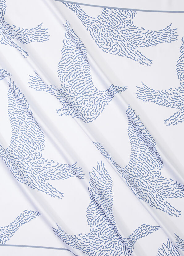 Beymen Club White Blue Patterned Scarf - 2