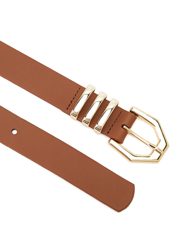 Beymen Club Tan Women's Leather Belt - 2
