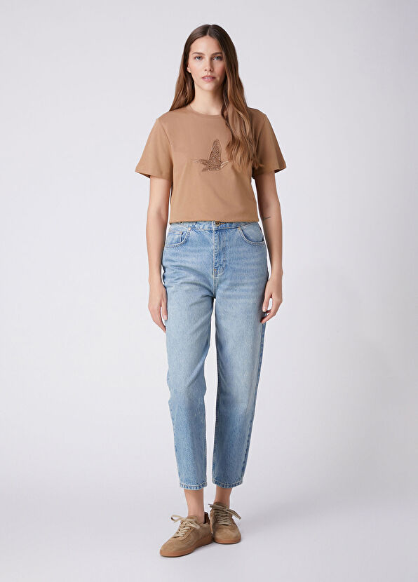 Beymen Club Camel Gofre Hotfix Logolu Sweatshirt - 3