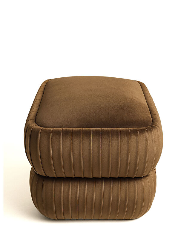 Pinarch Design Drape Kahverengi Puf - 2