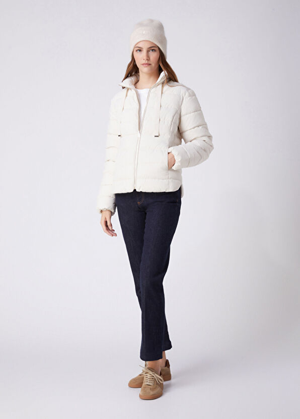 Beymen Club Off White Basic Puffer Jacket - 3
