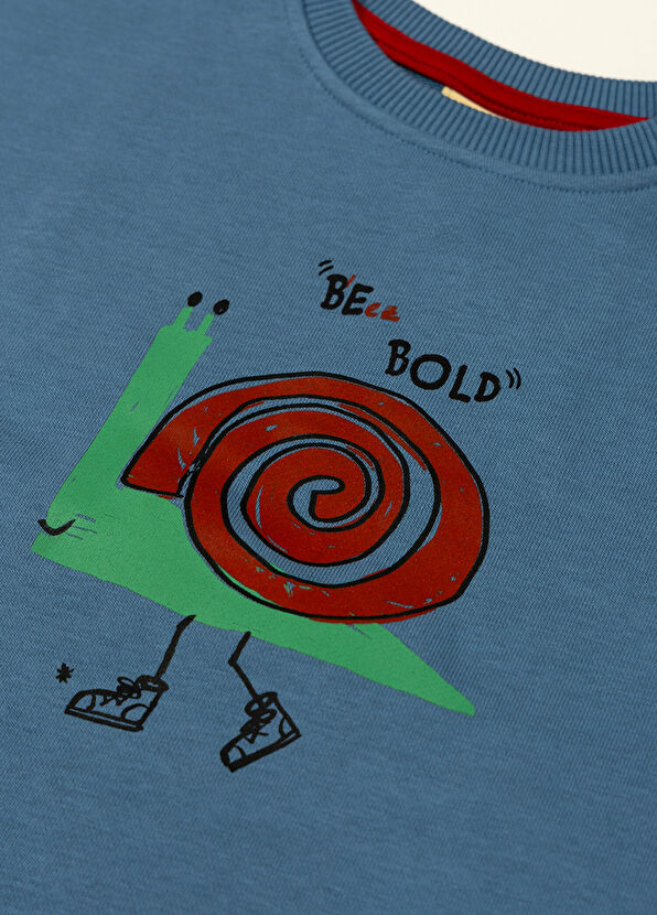 Beetlebeez Be Bold Printed Blue Long Sleeve Boys' Sweatshirt - 2