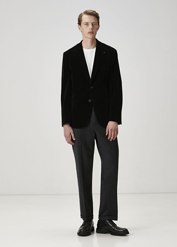 Beymen Club Siyah Kadife Ceket - 2