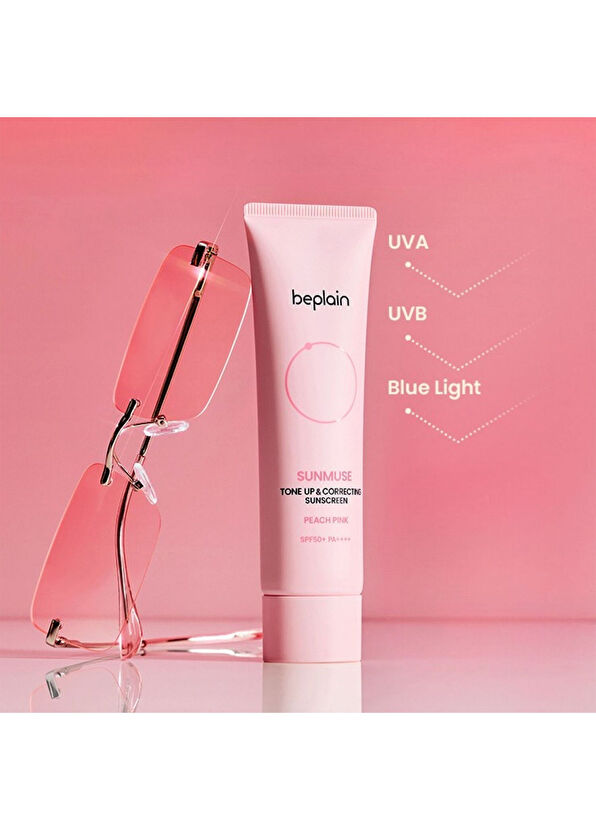 Beplain Sunmuse Tone Up Pembe SPF50+ PA++++ Ton Eşitleyici Güneş Kremi 50 ml - 2