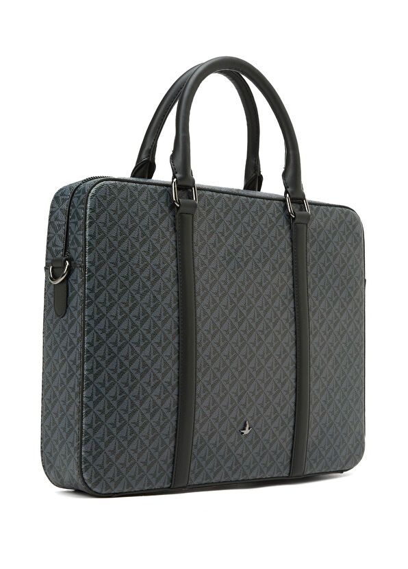 Beymen Club Monogram Black Laptop Bag - 2