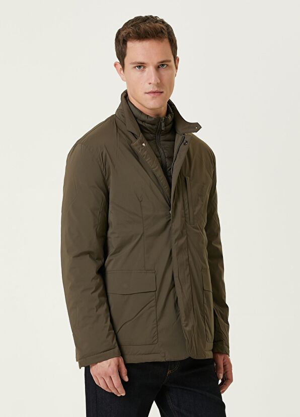 Beymen Club Khaki Jacket with Inner Collar Detail - 1
