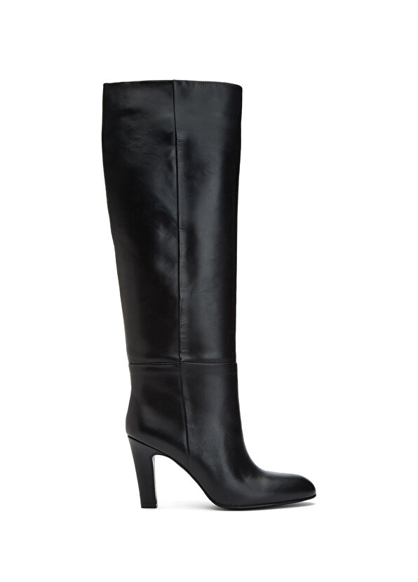 Siyah Kadın Deri Çizme - Görsel 2