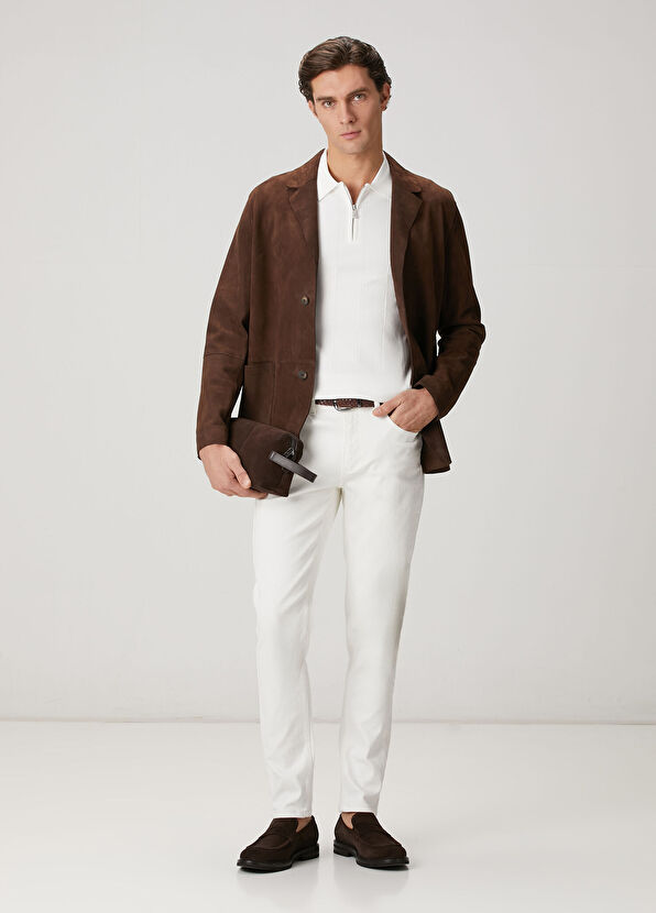 Beymen Club Kırık Beyaz Polo Yaka Örgü Detaylı Triko - 3