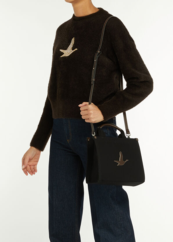 Beymen Club Siyah Kabartma Logo Kadın Çanta - 2