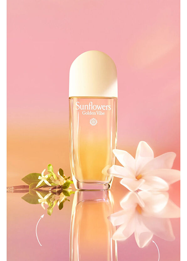 Elizabeth Arden Sunflowers Golden Vibe EDT 100 ml  Meyveli Çiçeksi Kadın Parfüm - 4