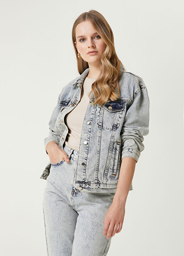 Beymen Club Light Blue Casual Form Denim Jacket - 1