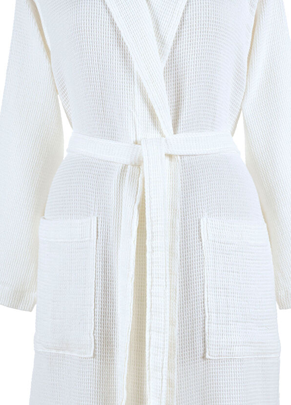 Buldan's Agata Off White Pamuklu Unisex Bornoz - 2