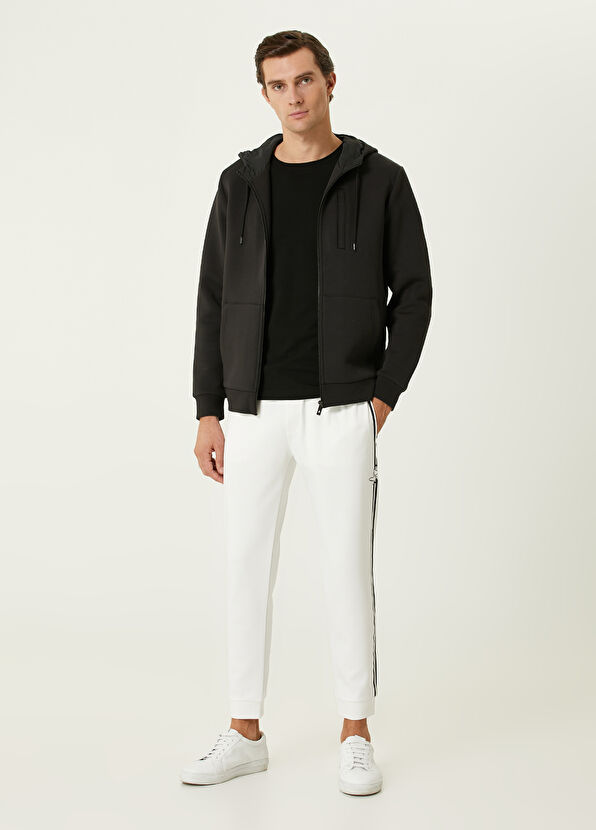 Beymen Club Black Hooded Quilted Garnish Coat - 3