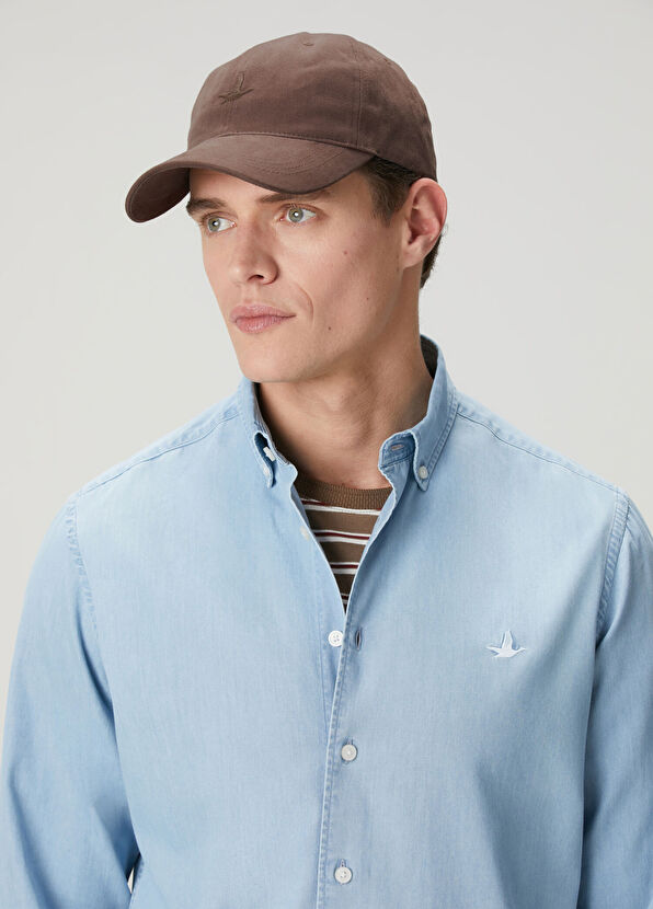 Beymen Club Kahverengi Logo Nakışlı Erkek Gabardin Şapka - 4