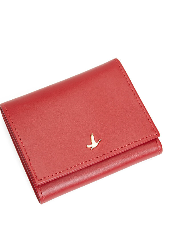 Beymen Club Kırmızı Kadın Deri Cüzdan - 4