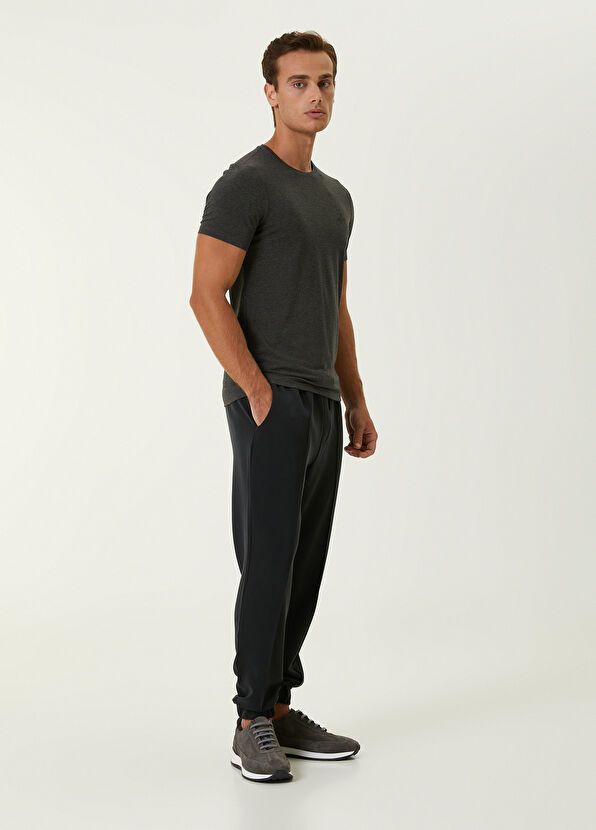 Beymen Club Anthracite Melange Basic T-shirt - 2