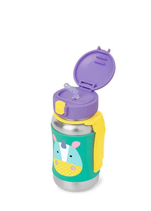 Skip Hop Unicorn Zoo Paslanmaz Çelik Pipetli Suluk - 2