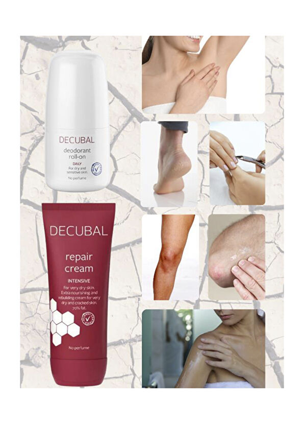 Decubal Basic Kuru ve Çok Kuru Ciltler İçin Onarıcı Krem Bakım Seti - 2