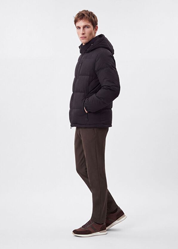 Beymen Club Black Hooded Puff Coat - 2