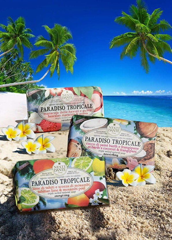 Nesti Dante Paradiso Tropicale St. Bath Coconut and Frangipane Hindistan Cevizli Turta Vegan Bakım Kalıp Sabun 250 gr - 4