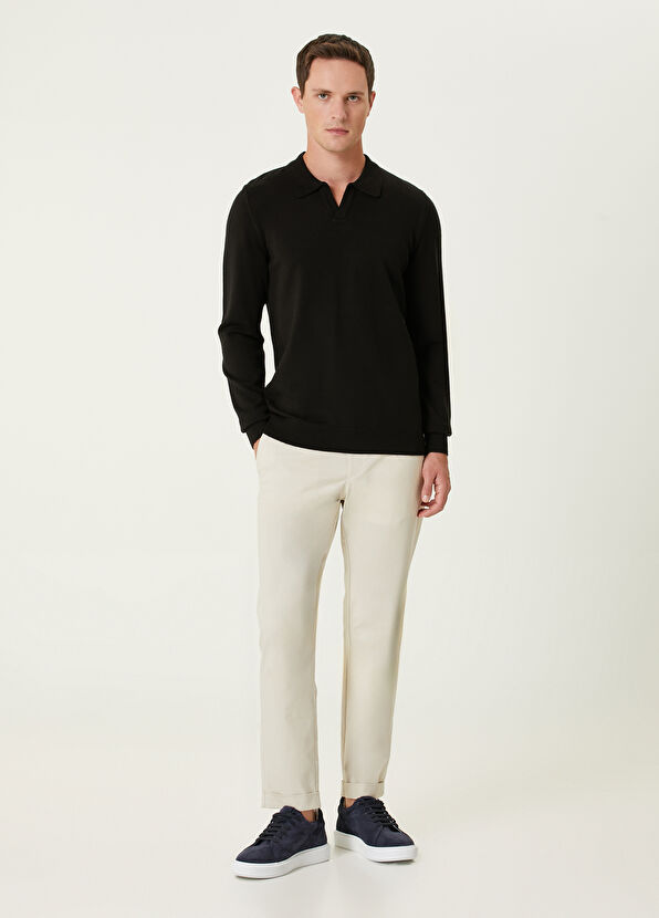 Beymen Club Siyah Polo Yaka Triko - 3