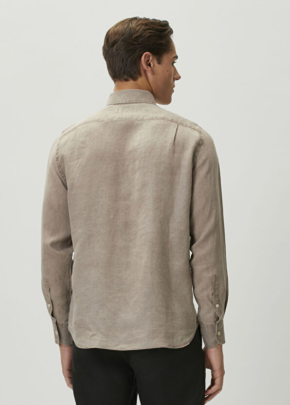 MC2 (Saint Barth) Raphael Brown Linen Shirt - 4