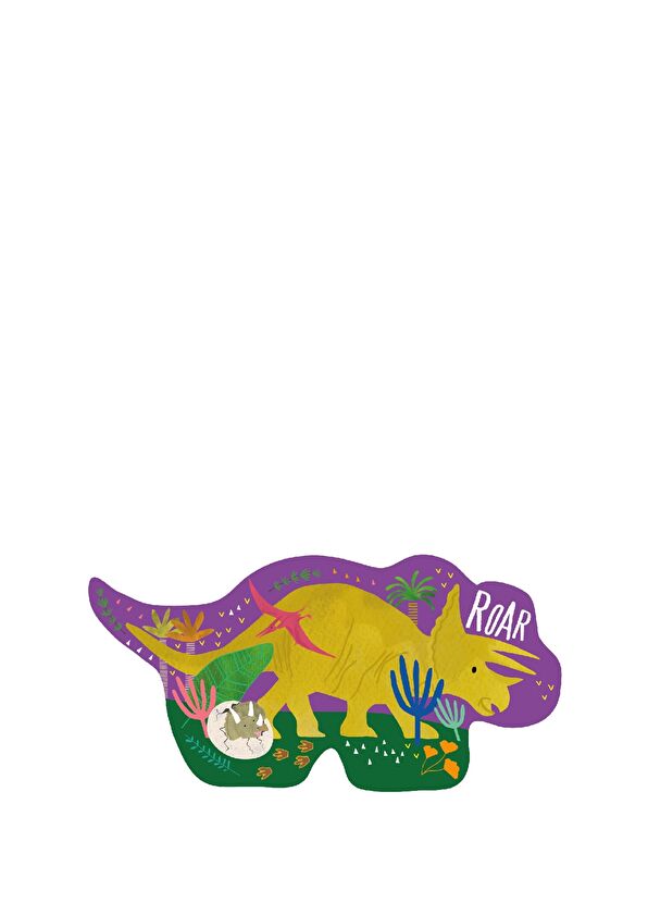 Floss and Rock Dinosaur 12 Piece Shaped Box Puzzle - 2