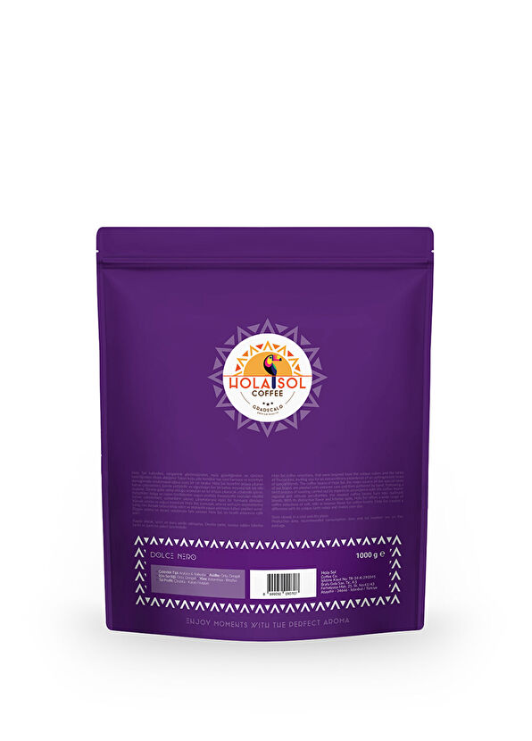 Hola Sol Left Dolce Black Whole Bean Coffee 1000 Gr - 2