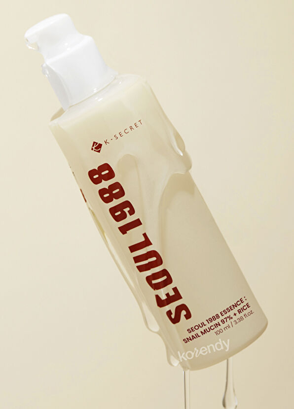 K-Secret Seoul 1988 Essence Snail Mucin 97% + Rice Nourishing and Radiant 97% Snail Mucin and 3 Types of Rice Extract Essence Skin Serum 100 ml - 2