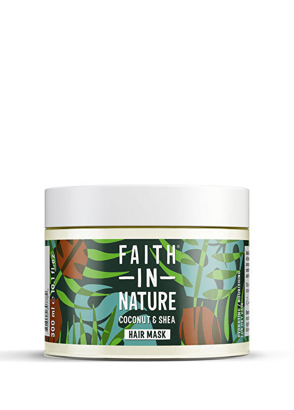 Faith In Nature Hindistan Cevizi Shea Yağı Kuru Saç Tipleri için Saç Bakım Maskesi - 1