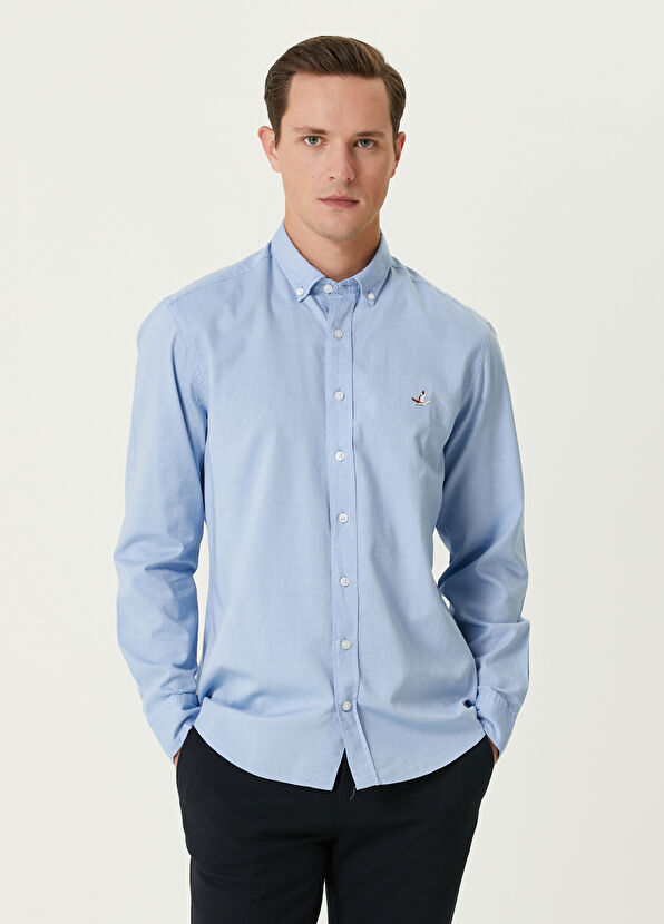 Beymen Club Comfort Fit Mavi Gömlek - 1