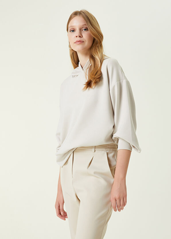 Beymen Club Antrasit Kapüşonlu Modal Kumaş Sweatshirt - 3