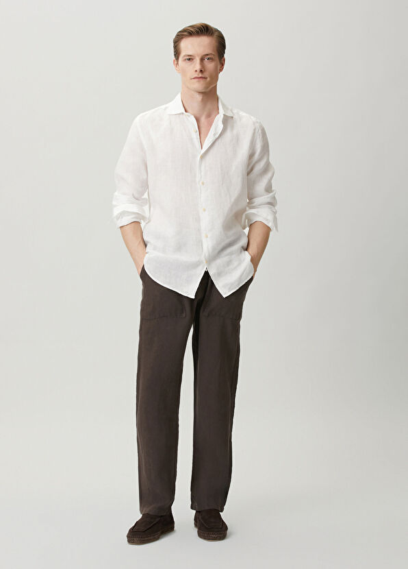 MC2 (Saint Barth) Pamplona Off-White Linen Shirt - 4