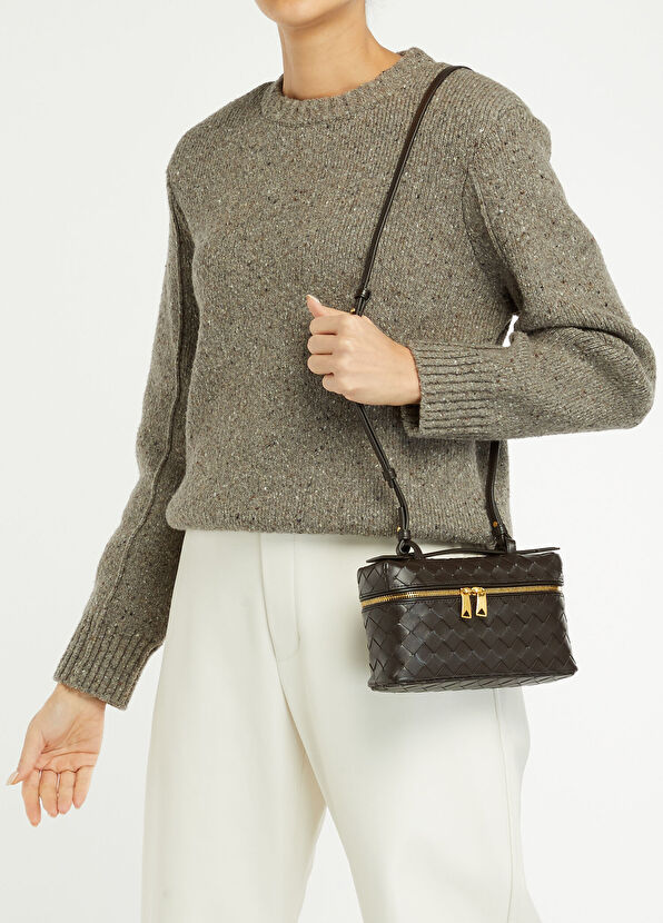 Bang Bang Koyu Kahverengi Kadın Deri Çanta - Görsel 3