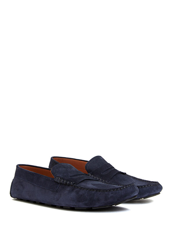 Beymen Club Navy Blue Men'S Suede Driver - 2