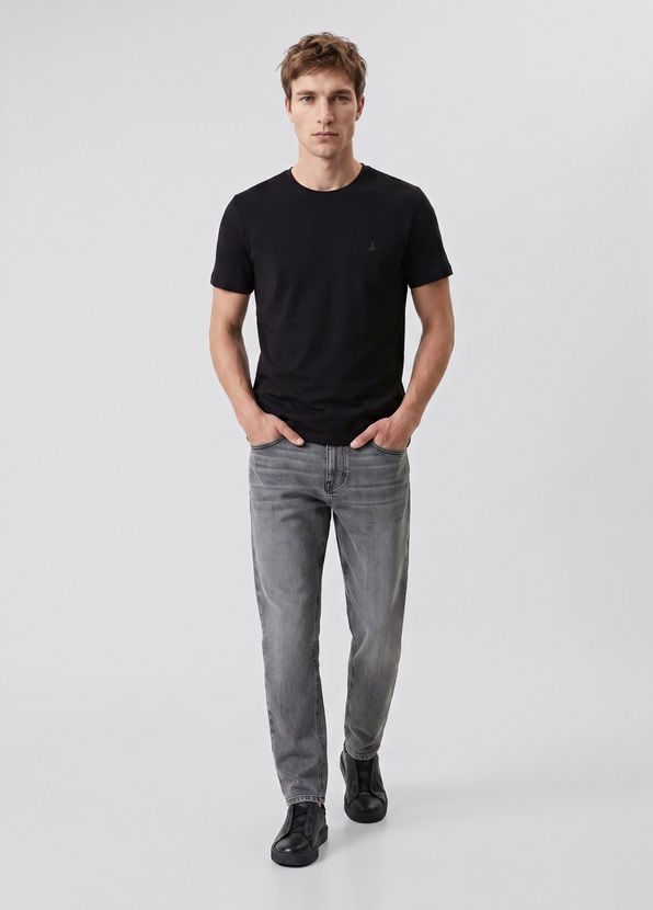 Beymen Club Regular Fit Black Basic T-Shirt - 3