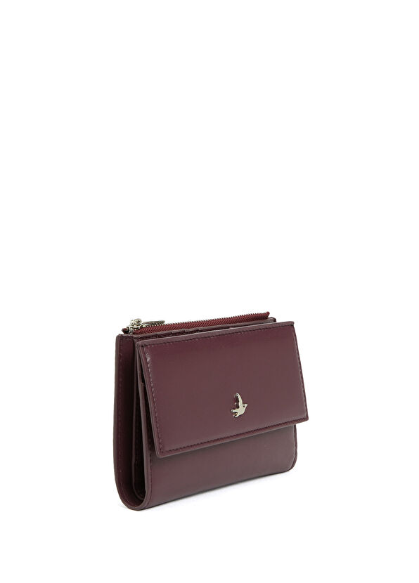 Beymen Club Burgundy Women's Leather Wallet - 2